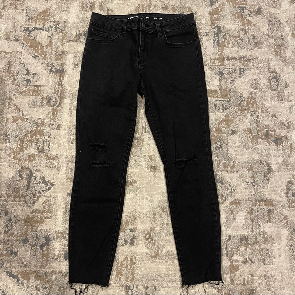 Vans Black Distressed Skinny Jeans